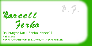 marcell ferko business card